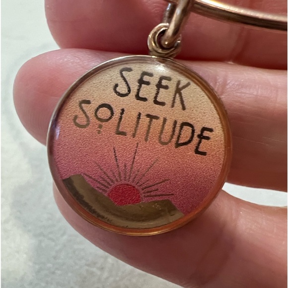 Rose gold Alexi & Ani SEEK SOLITUDE bracelet - Picture 2 of 3